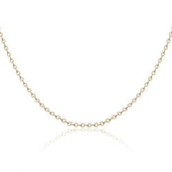 Lantisor argint placat cu aur galben 1,5 mm x 45 cm DiAmanti FZB027-Gold-45cm-SL (Argint 925‰ 0,95 g.)